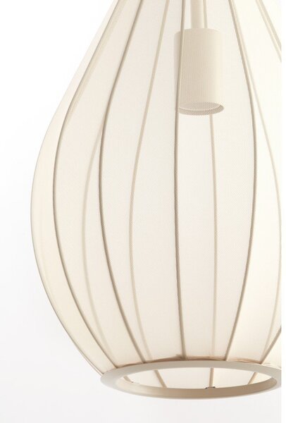 Béžové závesné svietidlo s textilným tienidlom ø 28 cm Itela – Light & Living