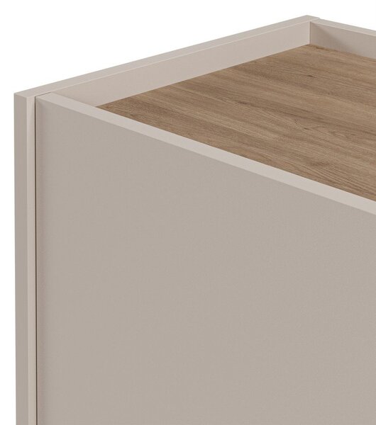 Komoda v dekore duba v krémovo-prírodnej farbe 150x82,5x40,5 cm Lucile – Marckeric