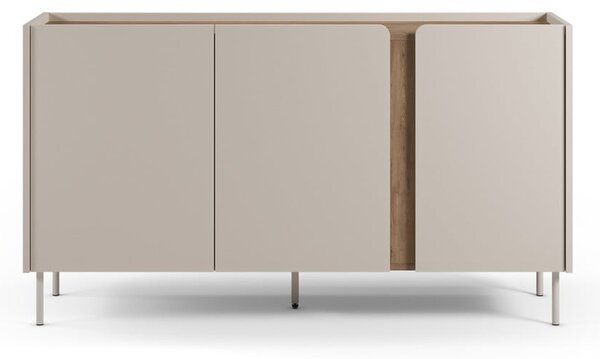 Komoda v dekore duba v krémovo-prírodnej farbe 150x82,5x40,5 cm Lucile – Marckeric