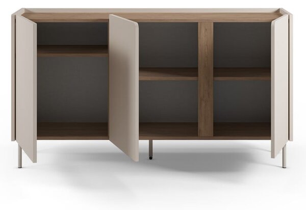 Komoda v dekore duba v krémovo-prírodnej farbe 150x82,5x40,5 cm Lucile – Marckeric