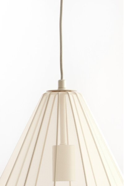 Béžové závesné svietidlo s textilným tienidlom ø 28 cm Itela – Light & Living