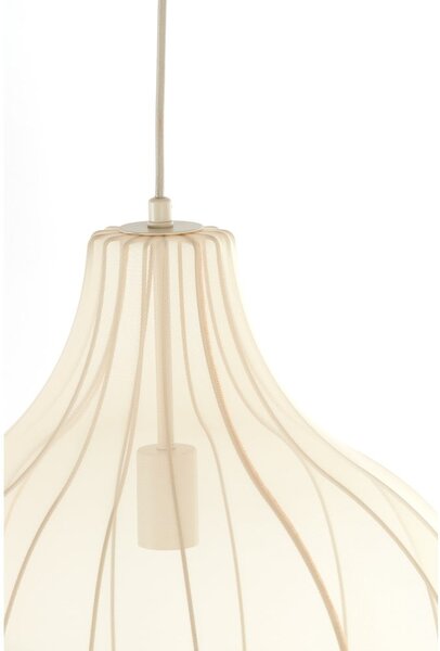 Béžové závesné svietidlo s textilným tienidlom ø 50 cm Elati – Light & Living