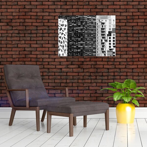 Obraz čiernobiele architektúry (70x50 cm)