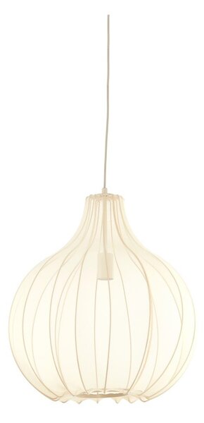 Béžové závesné svietidlo s textilným tienidlom ø 50 cm Elati – Light & Living