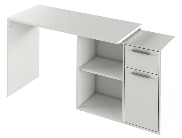 PÍSACÍ STÔL, biela, 117/75/83 cm Xora - Kancelárske stoly