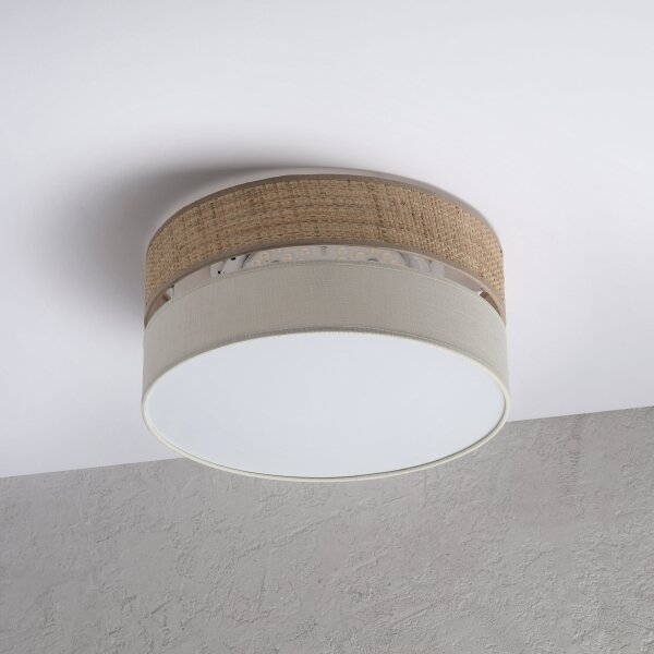 LED stropné svietidlo SIRJA BOHO LED/20W/230V pr. 35 cm béžová/krémová