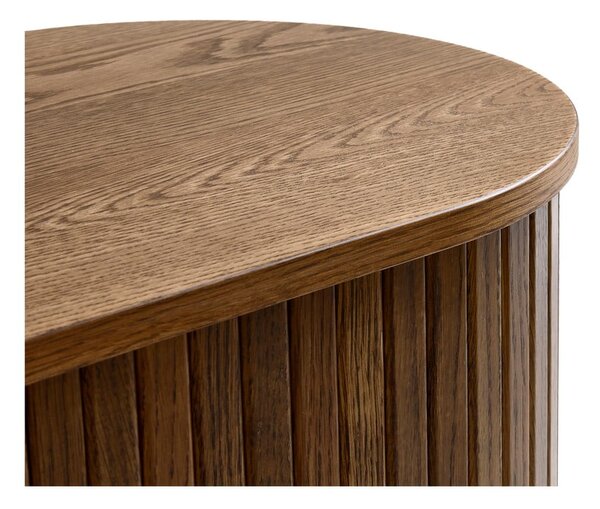 Hnedý TV stolík v dekore duba 180x56x45 cm Nola – Unique Furniture