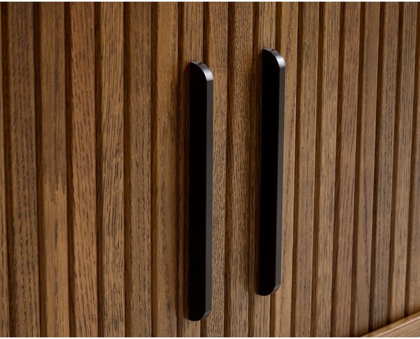 Hnedý TV stolík v dekore duba 180x56x45 cm Nola – Unique Furniture