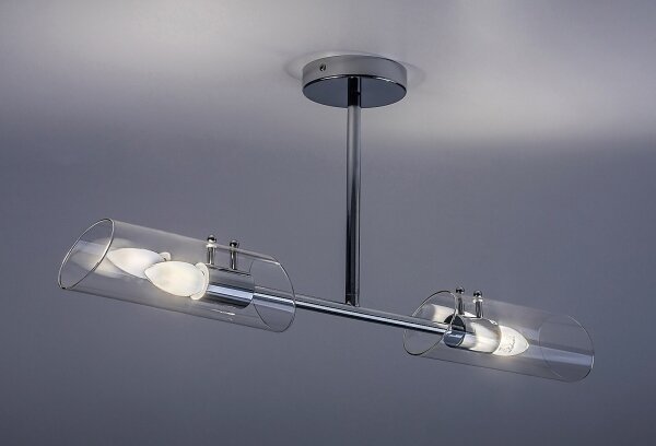 Rabalux 75030 - Kúpeľňový luster na tyči TEODORO 2xE14/12W/230V IP44 chróm