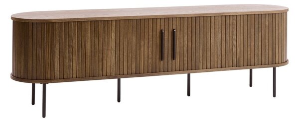 Hnedý TV stolík v dekore duba 180x56x45 cm Nola – Unique Furniture