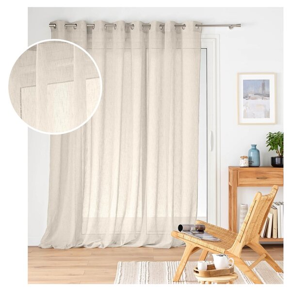 Záclona v prírodnej farbe 300x240 cm Carlin – douceur d'intérieur