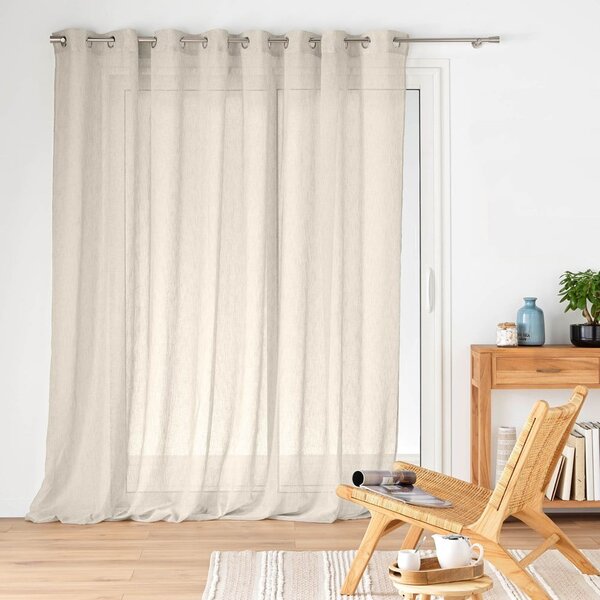 Záclona v prírodnej farbe 300x240 cm Carlin – douceur d'intérieur
