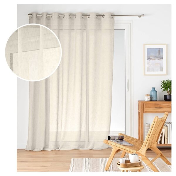 Záclona v prírodnej farbe 240x240 cm Carlin – douceur d'intérieur