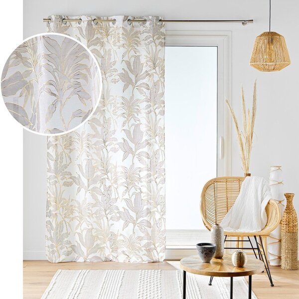 Záclona v béžovej a zlatej farbe 135x240 cm Vayana – douceur d'intérieur