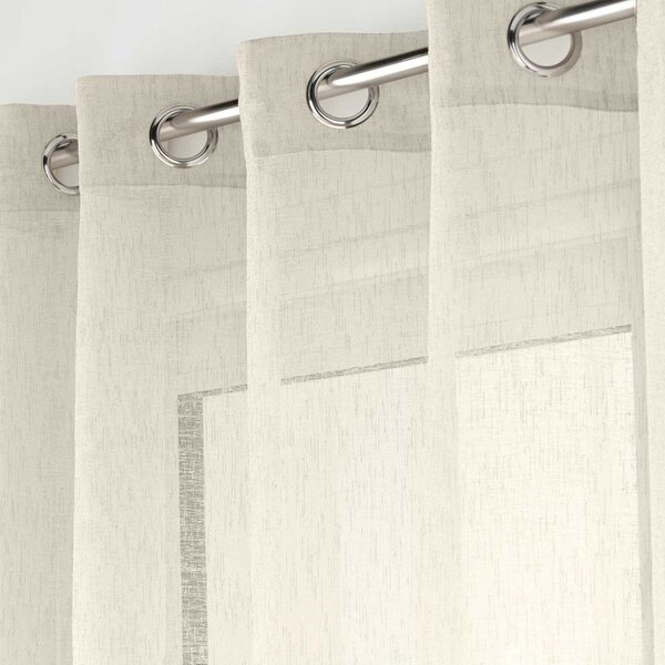 Záclona v prírodnej farbe 240x240 cm Carlin – douceur d'intérieur