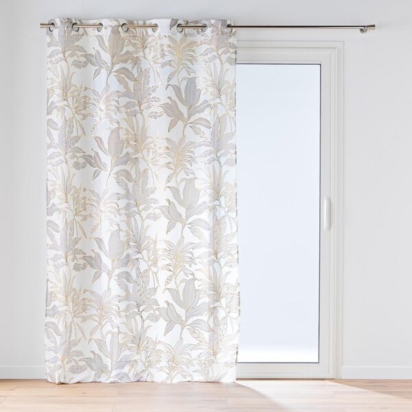 Záclona v béžovej a zlatej farbe 135x240 cm Vayana – douceur d'intérieur