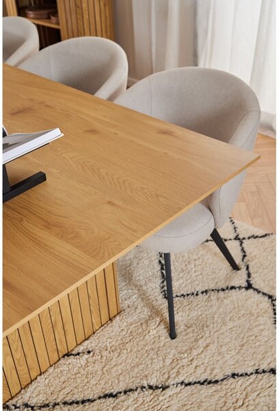 Jedálenský stôl s doskou v dubovom dekore 100x210 cm Colima – Actona