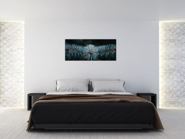 Obraz vetvičky ihličnatého stromu (120x50 cm)