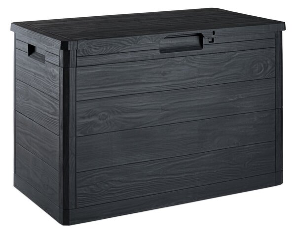 Antracitový záhradný úložný box Woodys – Toomax