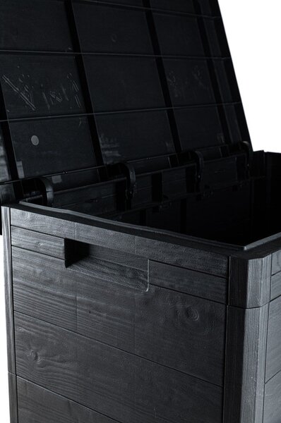 Antracitový záhradný úložný box Woodys – Toomax