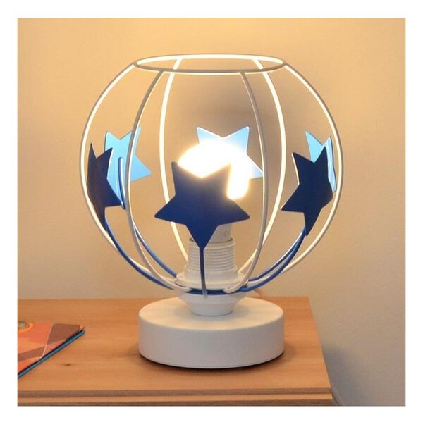 Detská stolná lampa STARS 1xE27/15W/230V modrá/biela