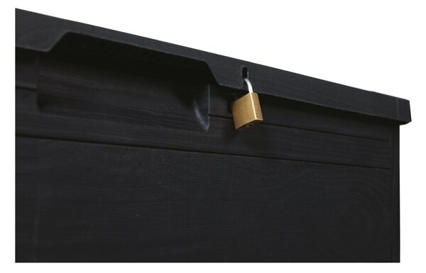 Antracitový záhradný úložný box Woodys – Toomax