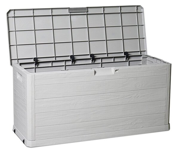 Svetlosivý plastový záhradný úložný box Woodys – Toomax
