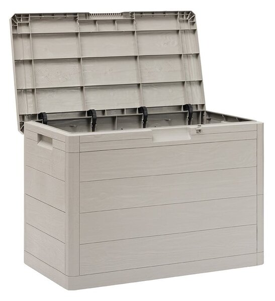 Svetlosivý plastový záhradný úložný box Woodys – Toomax