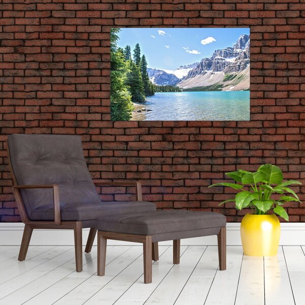 Obraz Alpského jazera (90x60 cm)