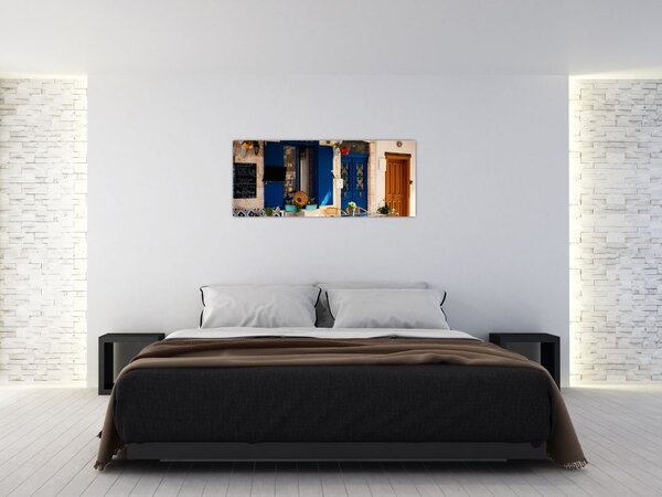 Obraz - Grécke posedenie (120x50 cm)