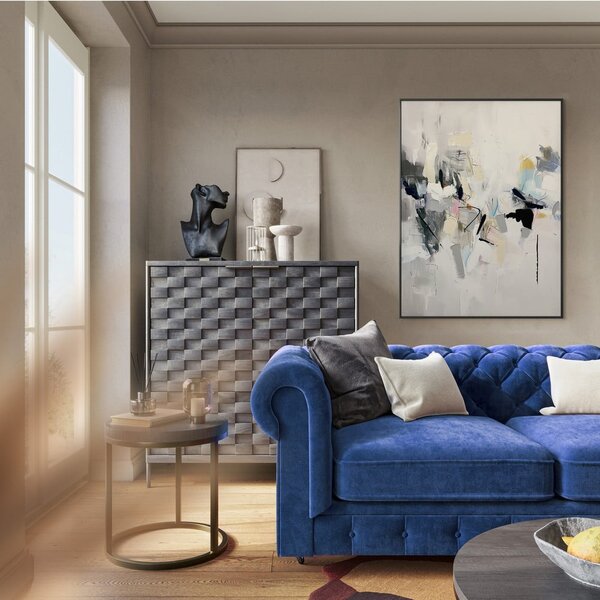 Obraz s ručne maľovanými prvkami 70x100 cm Cro – Styler