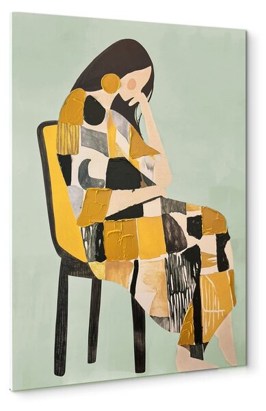Obraz s ručne maľovanými prvkami 70x100 cm Penelope – Styler