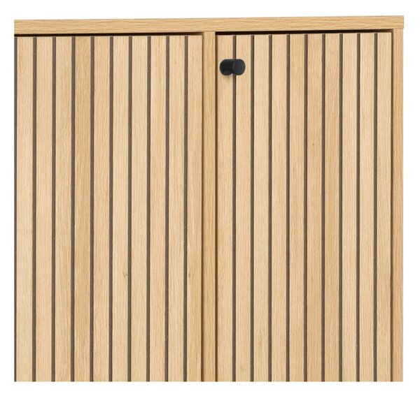 Výklopná skrinka na topánky v dekore duba v prírodnej farbe 99x140x35 cm Albany – Actona
