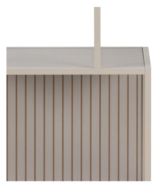 Sivá knižnica 77x185x35 cm Seaford – Actona