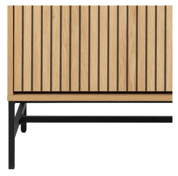 Výklopná skrinka na topánky v dekore duba v prírodnej farbe 99x140x35 cm Albany – Actona