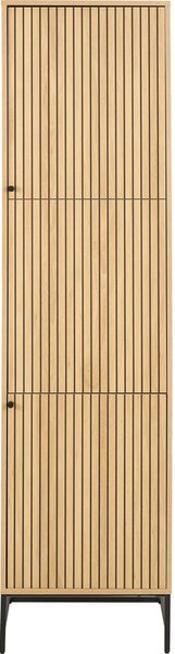 Šatníková skriňa v dekore duba v prírodnej farbe 51x200x60 cm Albany – Actona