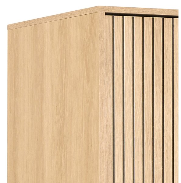 Šatníková skriňa v dekore duba v prírodnej farbe 51x200x60 cm Albany – Actona