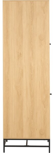 Šatníková skriňa v dekore duba v prírodnej farbe 51x200x60 cm Albany – Actona