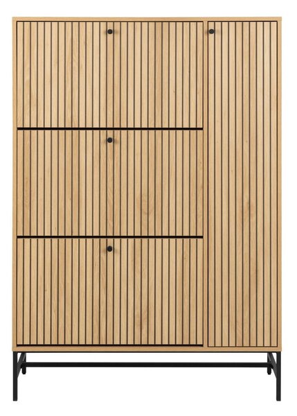 Výklopná skrinka na topánky v dekore duba v prírodnej farbe 99x140x35 cm Albany – Actona