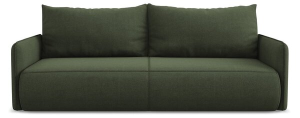 Zelená rozkladacia/s úložným priestorom pohovka 216 cm Nanea – Makamii