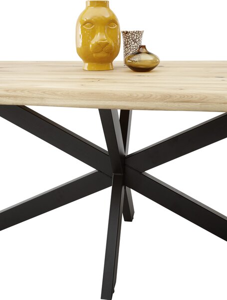JEDÁLENSKÝ STÔL, dub, čierna, farba duba, 200/100/76 cm P & B - Stoly, Online Only