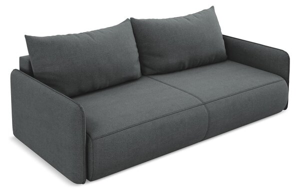 Sivá rozkladacia/s úložným priestorom pohovka 216 cm Nanea – Makamii