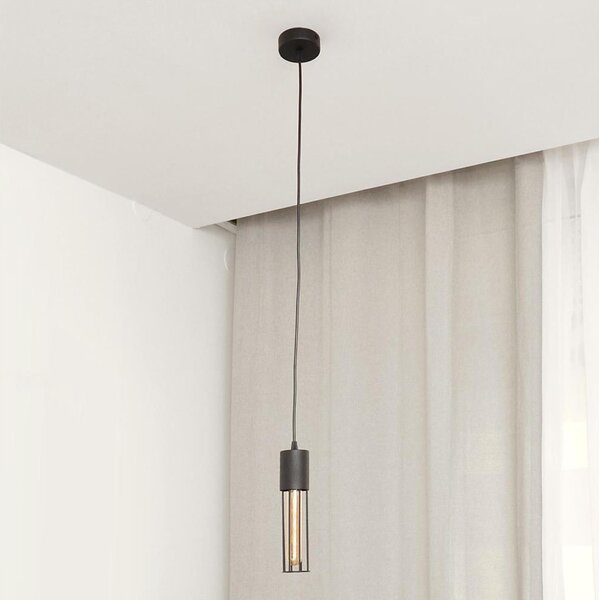 Luster na lanku MELODY 1xE27/15W/230V čierna