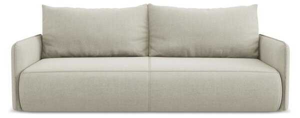Krémovobiela rozkladacia/s úložným priestorom pohovka 216 cm Nanea – Makamii