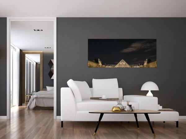Obraz - Louvre v noci (120x50 cm)