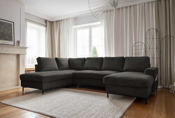 SEDACIA SÚPRAVA, textil, sivá MID.YOU - Sedačky, Online Only