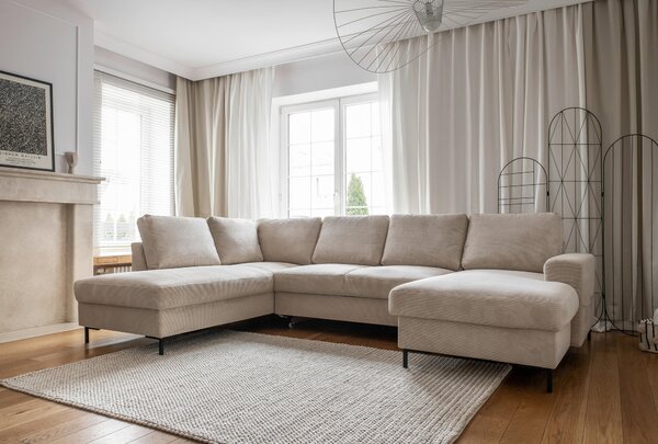 SEDACIA SÚPRAVA, textil, béžová MID.YOU - Sedačky, Online Only