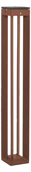 Les Jardins Solárna LED lampa Borne so snímačom, 90 cm, corten, Hnedá / hrdzavá, Hliník, Dizajn, Solárne svietidlá
