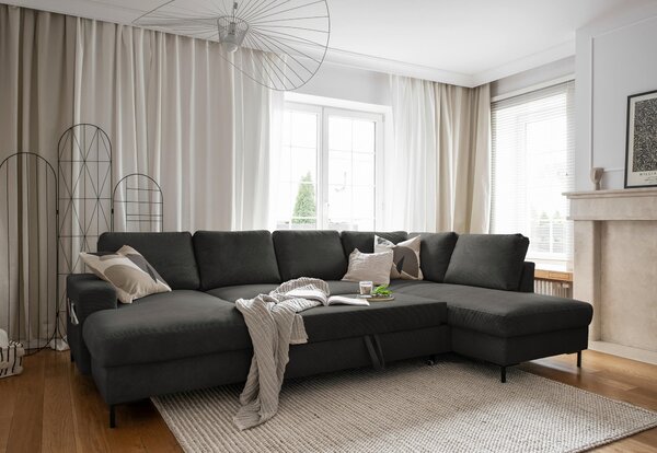 SEDACIA SÚPRAVA, textil, sivá MID.YOU - Sedačky, Online Only