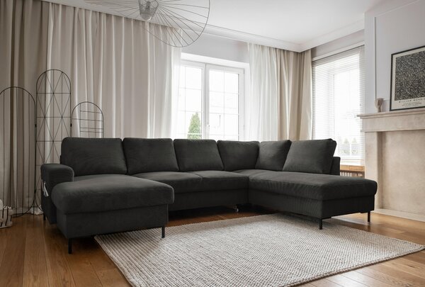 SEDACIA SÚPRAVA, textil, sivá MID.YOU - Sedačky, Online Only